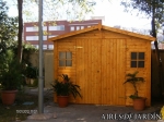 Instalacin caseta de madera Christa 3 en Santa Coloma de Gramenet (BARCELONA) como almacn en Residencia
